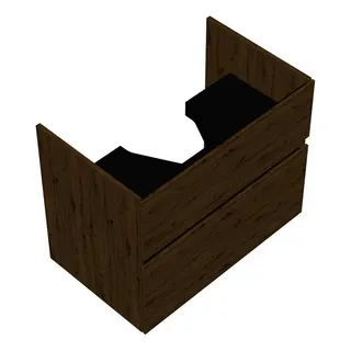 sanibel-Waschtisch-Unterbau FLEX PLUS WYBN075 750mm breit Schubl/Auszug Eiche Urban – Bild 1