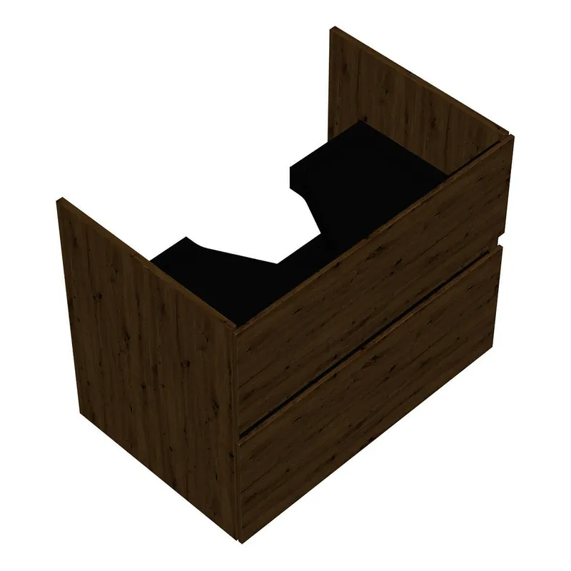 sanibel-Waschtisch-Unterbau FLEX PLUS WYBO075 750mm breit Schubl/Auszug Eiche Urban