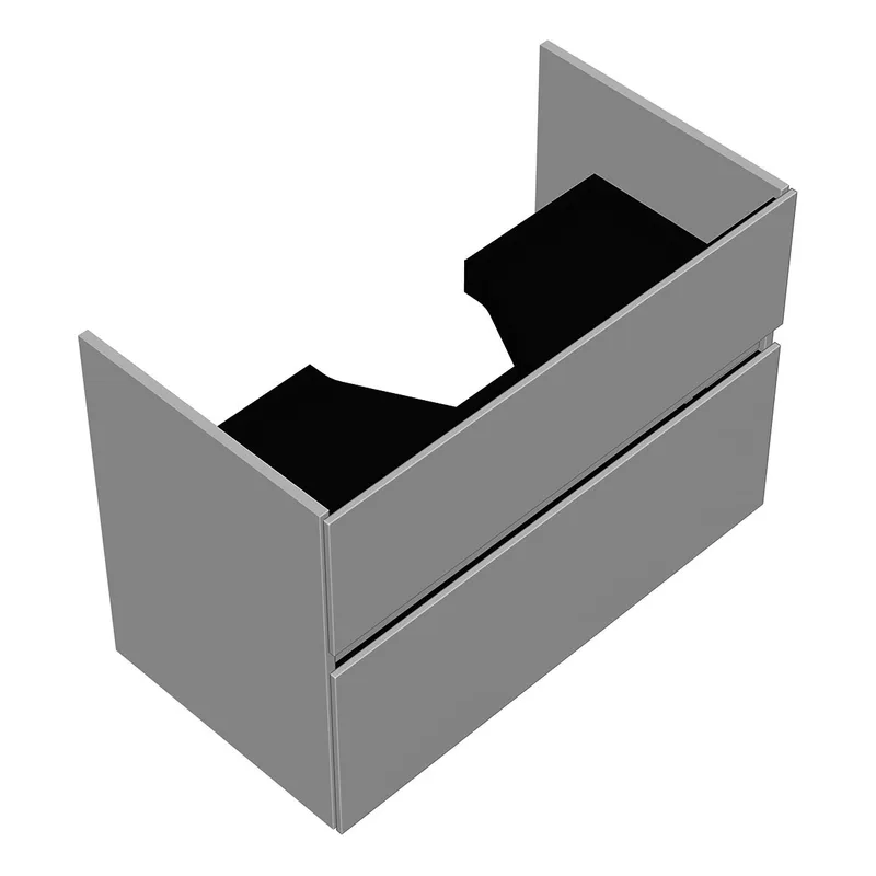 sanibel-Waschtisch-Unterbau FLEX PLUS WYAS085 850mm breit Schubl/Auszug Weiß Glänzend