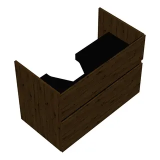 sanibel-Waschtisch-Unterbau FLEX PLUS WYAT085L 850mm breit Schubl/Auszug Eiche Urban – Bild 1