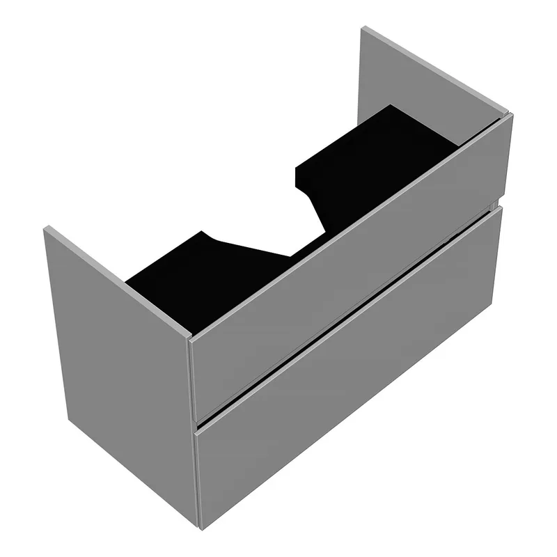 sanibel-Waschtisch-Unterbau FLEX PLUS WYBB096 960mm breit Schubl/Auszug Weiß Glänzend