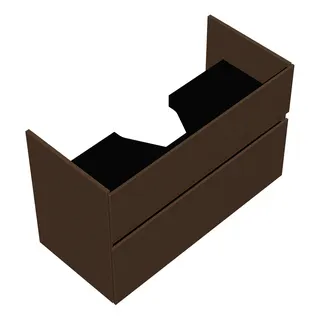 sanibel-Waschtisch-Unterbau FLEX PLUS WYBM095 950mm breit Schubl/Auszug Basaltgrau