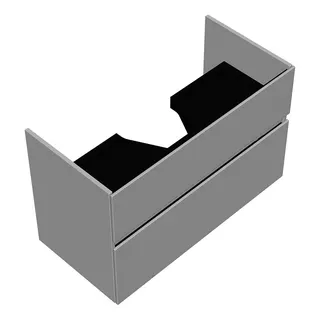sanibel-Waschtisch-Unterbau FLEX PLUS WYBN095 950mm breit Schubl/Auszug Weiß Glänzend