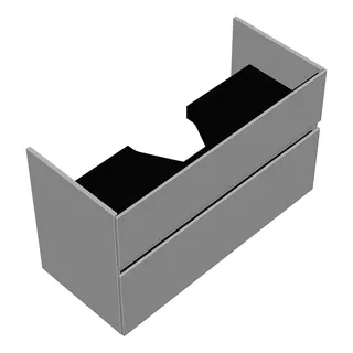 sanibel-Waschtisch-Unterbau FLEX PLUS WYBF100 1000mm breit Schubl/Auszug Weiß Glänzend