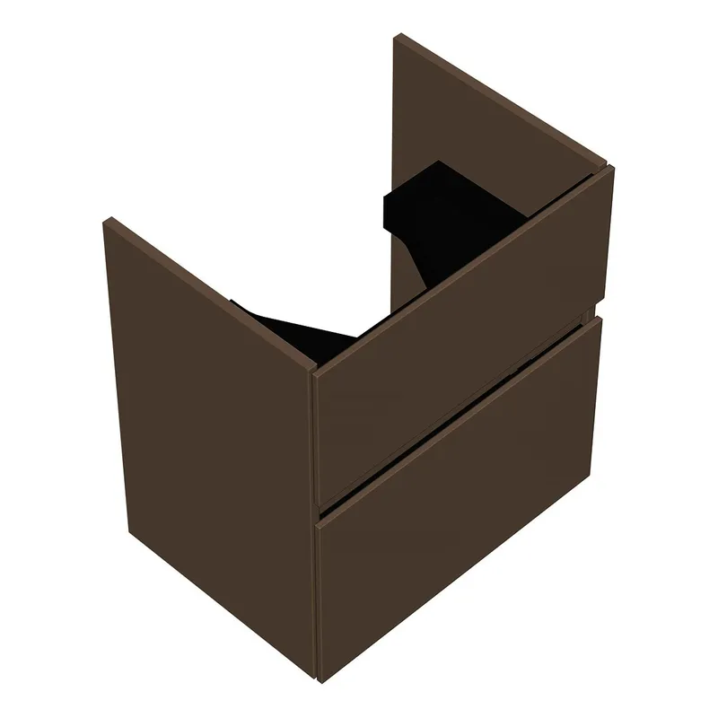 sanibel-Waschtisch-Unterbau FLEX PLUS WYAV055 550mm breit Schubl/Auszug Schilf Lack