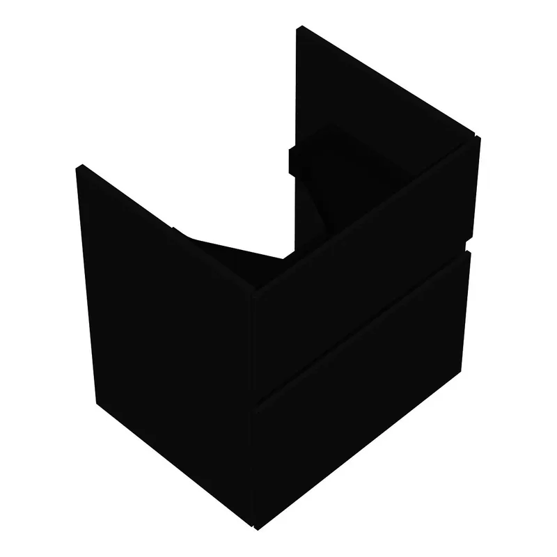sanibel-Waschtisch-Unterbau FLEX PLUS WYBF055 550mm breit Schubl/Auszug Anthrazit Lack
