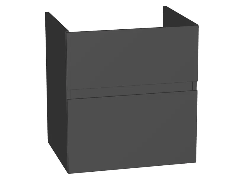sanibel-Waschtisch-Unterbau FLEX PLUS WYBJ056 560mm breit Schubl/Auszug Anthrazit Lack