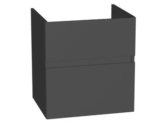 sanibel-Waschtisch-Unterbau FLEX PLUS WYBJ056 560mm breit Schubl/Auszug Anthrazit Lack