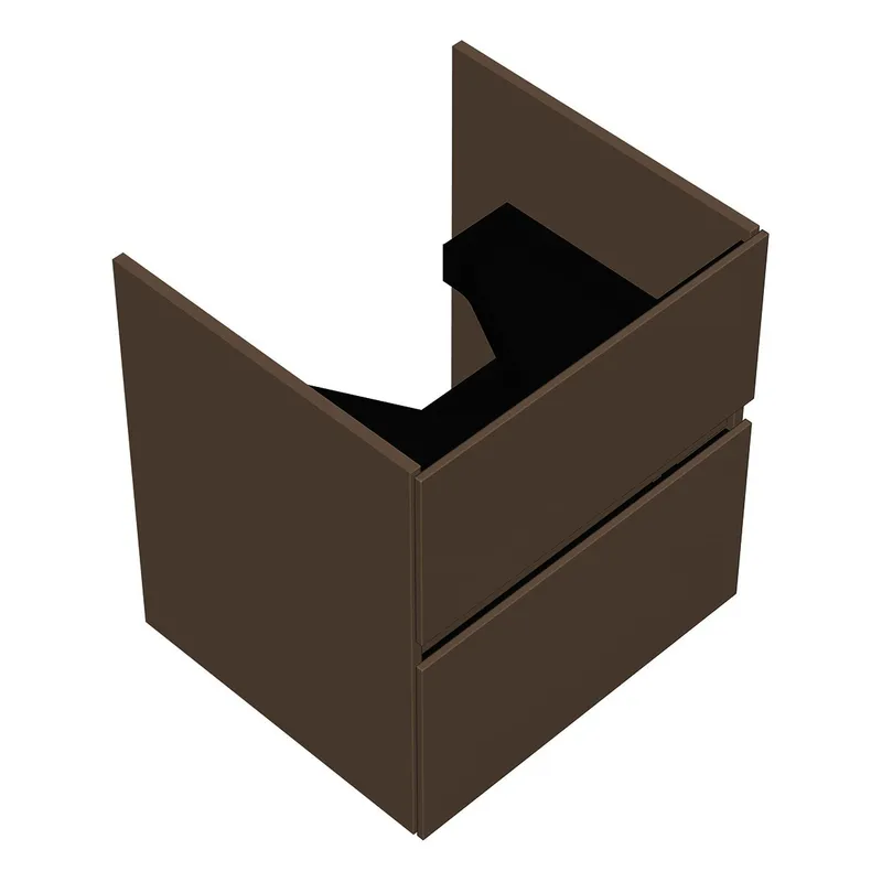 sanibel-Waschtisch-Unterbau FLEX PLUS WYBO055 550mm breit Schubl/Auszug Schilf Lack