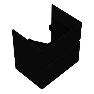 sanibel-Waschtisch-Unterbau FLEX PLUS WYBF060 600mm breit Schubl/Auszug Anthrazit Lack