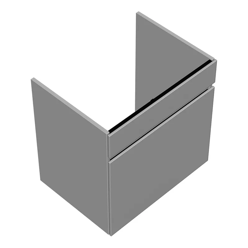 sanibel-Waschtisch-Unterbau FLEX PLUS WYBJ061 610mm breit Schubl/Auszug Weiß Matt Lack