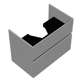 sanibel-Waschtisch-Unterbau FLEX PLUS WYBB076 760mm breit Schubl/Auszug Weiß Matt Lack
