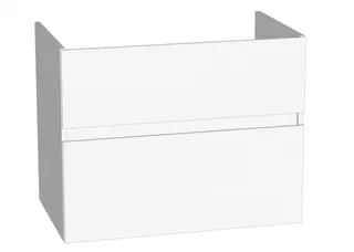 sanibel-Waschtisch-Unterbau FLEX PLUS WYBJ076 760mm breit Schubl/Auszug Weiß Matt Lack