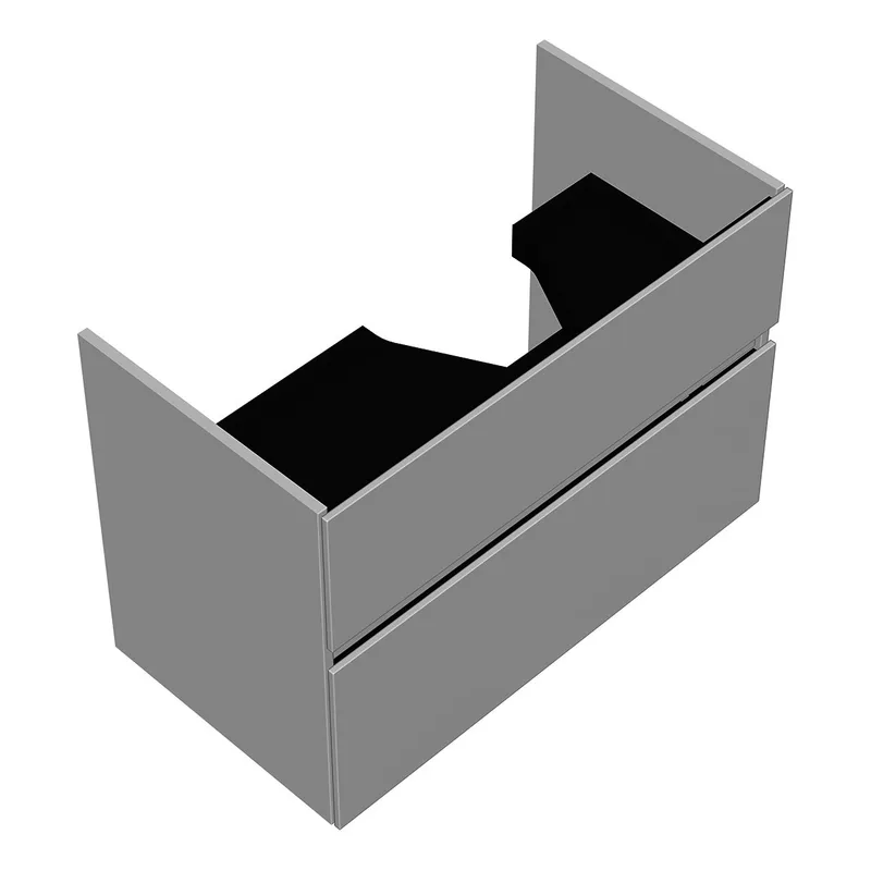 sanibel-Waschtisch-Unterbau FLEX PLUS WYAT085R 850mm breit Schubl/Auszug Weiß Matt Lack