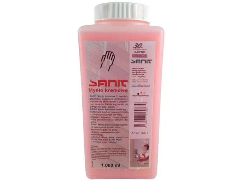 SANIT SeifenCreme 1 Liter, Für alle Seifenspender geeignet