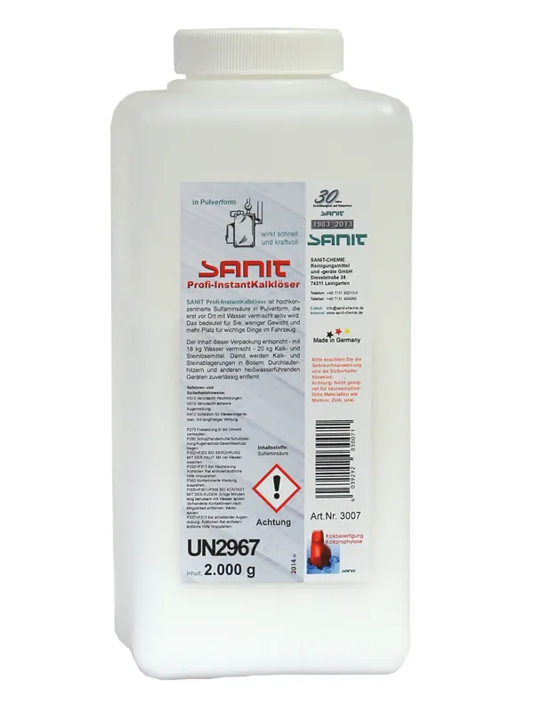 SANIT Profi-Instant Kalklöser für Boiler und Durchlauferhitzer