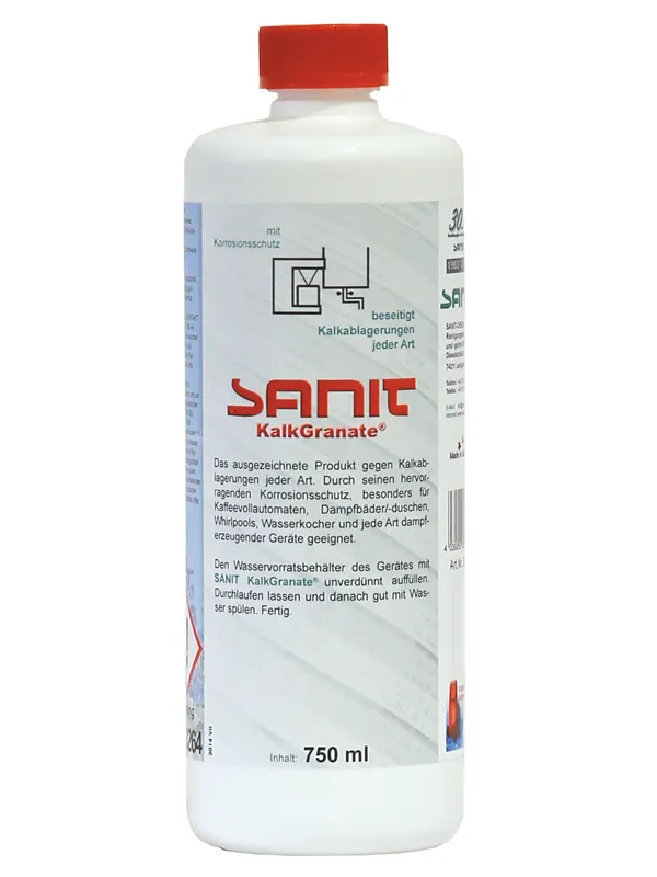SANIT KalkGranate Kalkentferner für geeignet für Kaffevollautomaten, Whirlpools, Wasserkocher