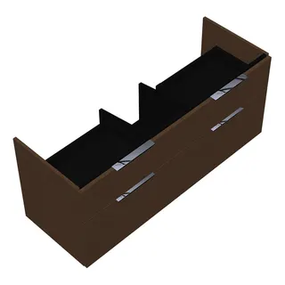 sanibel-Waschtisch-Unterbau 2.0 FLEX WVLO125 1250mm 2 Schubl/2 Auszüge Basaltgrau