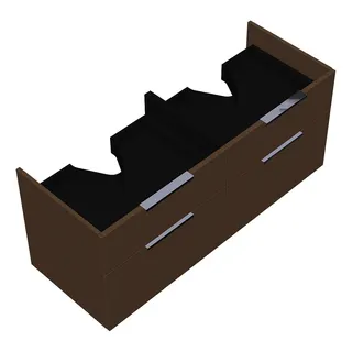 sanibel-Waschtisch-Unterbau 2.0 FLEX WWJK122 1220mm breit Schubl/Auszug Basaltgrau