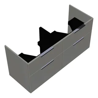 sanibel-Waschtisch-Unterbau 2.0 FLEX SGXC126 1260mm 2 Schubl/2 Auszüge Weiß Glänzend – Bild 1