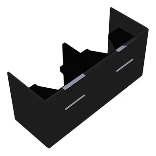 sanibel-Waschtisch-Unterbau 2.0 FLEX SGXC126 1260mm 2 Schubl/2 Auszüge Grau Hochgl.