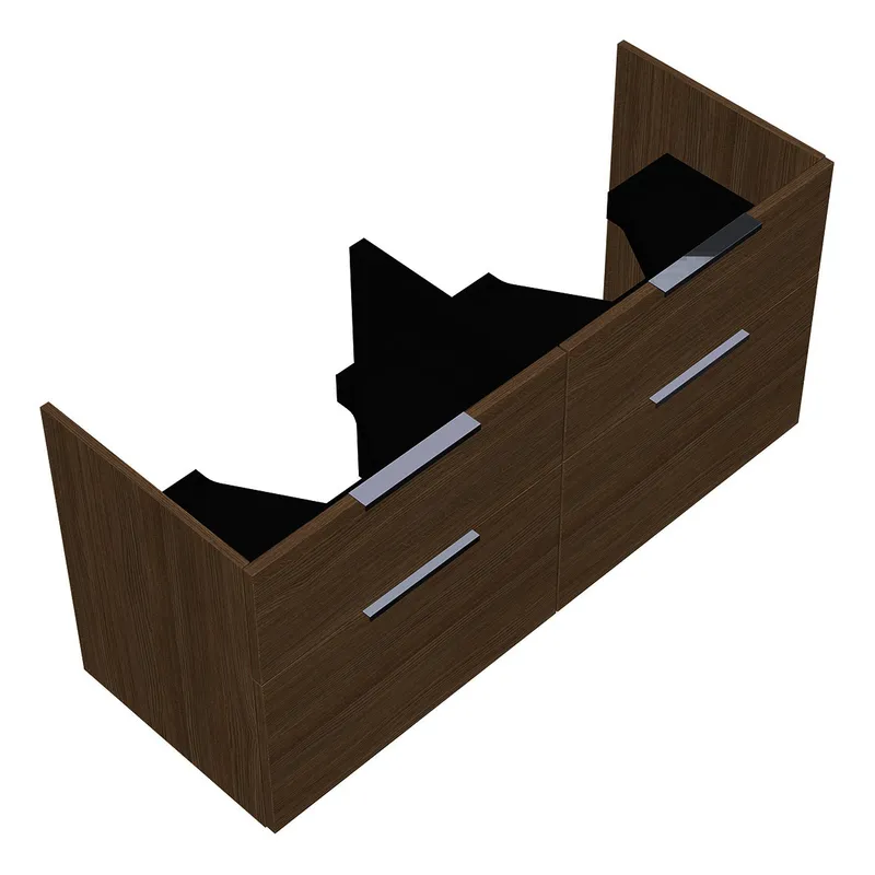 sanibel-Waschtisch-Unterbau 2.0 FLEX SGXC126 1260mm 2 Schubl/2 Auszüge Eiche Cashmere