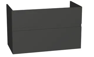 sanibel-Waschtisch-Unterbau FLEX PLUS WYBJ096 960mm breit Schubl/Auszug DunkelgrauLack