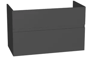 sanibel-Waschtisch-Unterbau FLEX PLUS WYBJ096 960mm breit Schubl/Auszug Anthrazit Lack – Bild 1