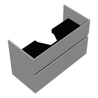 sanibel-Waschtisch-Unterbau FLEX PLUS WYBM095 950mm breit Schubl/Auszug Weiß Matt Lack