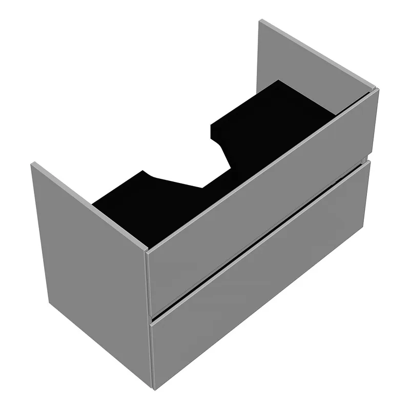sanibel-Waschtisch-Unterbau FLEX PLUS WYBO095 950mm breit Schubl/Auszug Weiß Matt Lack