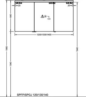 sanibel-Spiegelschrank 2.0 FLEX SPFP130R LED 1300x640mmx180mm Basaltgrau – Bild 3
