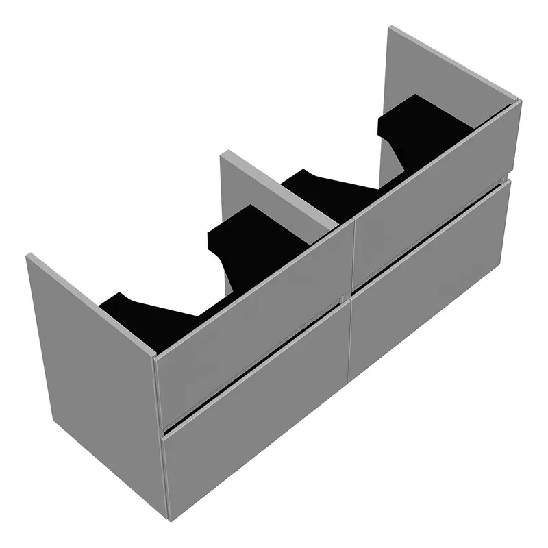 sanibel-Waschtisch-Unterbau FLEX PLUS SGXH126 1260mm 2 Schubl/2 Auszüge Weiß Matt