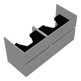 sanibel-Waschtisch-Unterbau FLEX PLUS SGXK125 1250mm 2 Schubl/2 Auszüge Weiß Matt