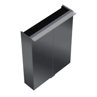 sanibel-Spiegelschrank FLEX PLUS SPUH060 LED 606x800x200mm verspiegelt