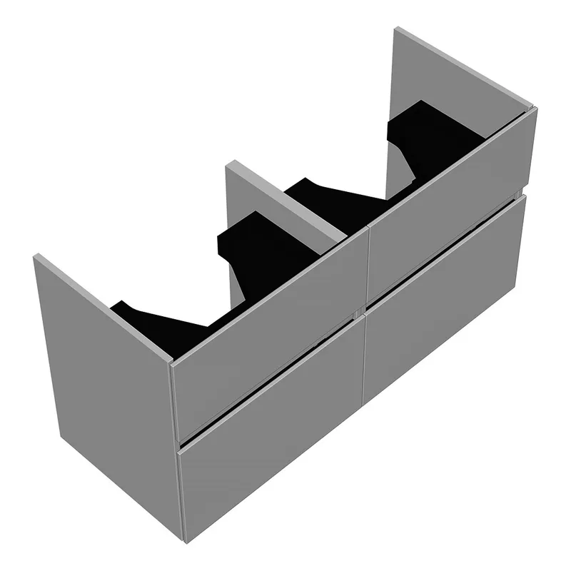 sanibel-Waschtisch-Unterbau FLEX PLUS SGXD115 1150mm 2 Schubl/2 Auszüge WeißMatt Lack