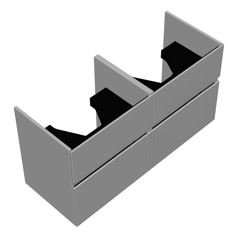 sanibel-Waschtisch-Unterbau FLEX PLUS SGXG115 1150mm 2 Schubl/2 Auszüge WeißMatt Lack