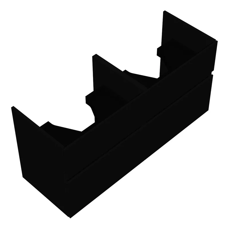 sanibel-Waschtisch-Unterbau FLEX PLUS SGXG125 1250mm 2 Schubl/2 Auszüge Anthrazit Lack