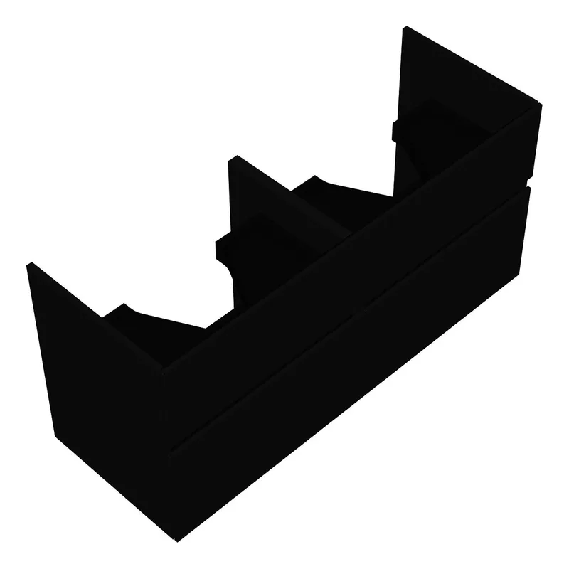 sanibel-Waschtisch-Unterbau FLEX PLUS SGXH126 1260mm 2 Schubl/2 Auszüge Anthrazit Lack