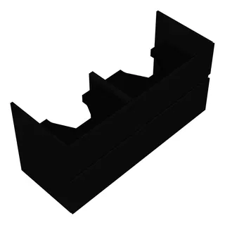 sanibel-Waschtisch-Unterbau FLEX PLUS SGXK125 1250mm 2 Schubl/2 Auszüge Anthrazit Lack
