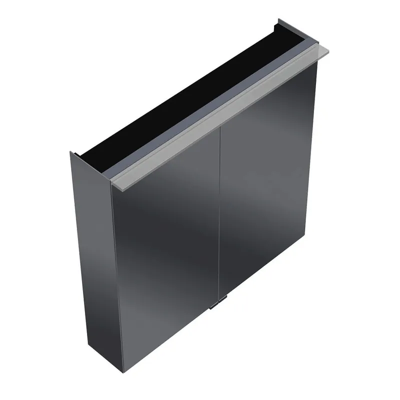 sanibel-Spiegelschrank FLEX PLUS SPUI080 LED-Waschtisch 806x800x200mm verspiegelt