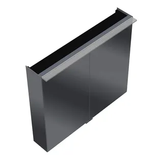 sanibel-Spiegelschrank FLEX PLUS SPUI090 LED-Waschtisch 906x800x200mm verspiegelt