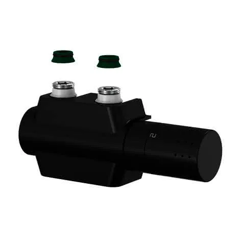 FL Ventilhahnblock VARIODESIGN mit Th.-Kopf TC-D1 und Blende, schwarz