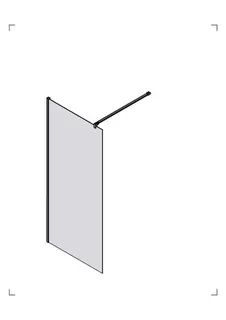 Koralle Trennwand WalkIn SL450 WWBO 90 885-900x2000 Silber poliert ESG trans. – Bild 3