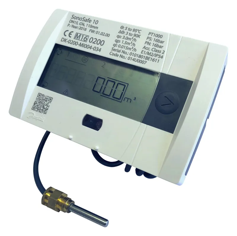 Danfoss Wärmezähler SonoSafe10 QP1,5 DN15 RL PN16 batt MBUS IP54 10s