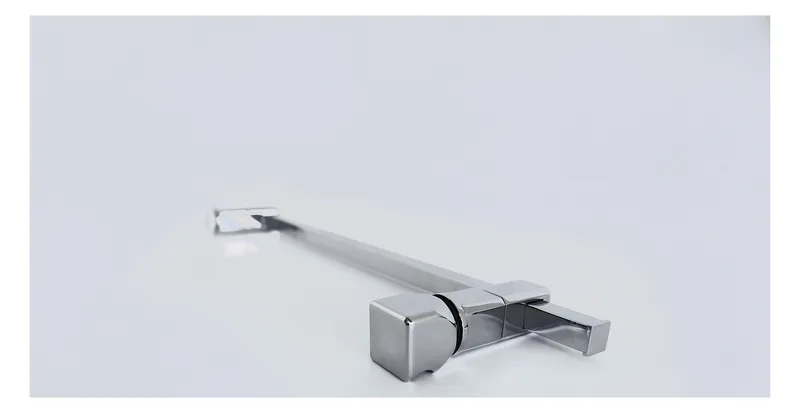 Handtuchgriff Vario eckig chrom mit eckigem Griff kombiniert