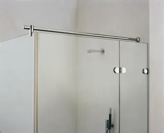 SP Haltestange rund Glas Wand Wandgelenk,chrom, 1500mm