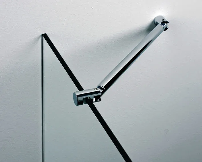 SP Gelenkstange 6/8mm Glas, chrom rund, Länge 600mm