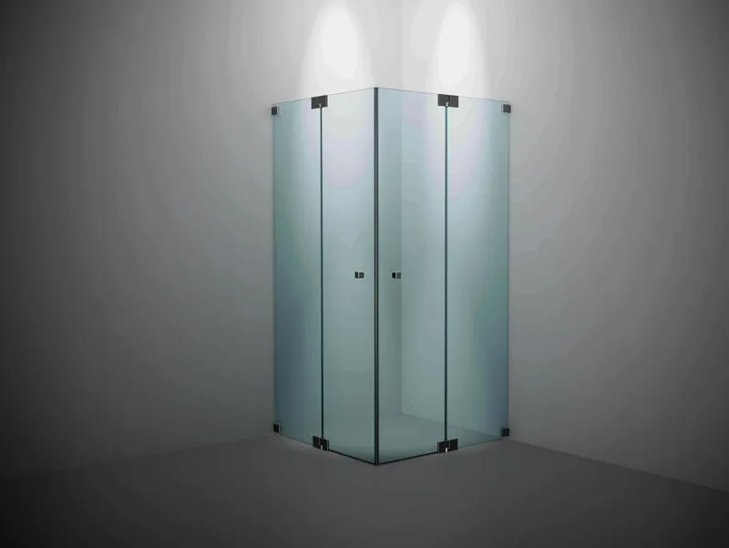 SP Omega -Eckdusche Pendeltür 1000x1000x2000mm chrom/ESG