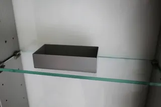 SP Einlegebox Weißaluminium 140 x 35 x 70 mm mit Schrank