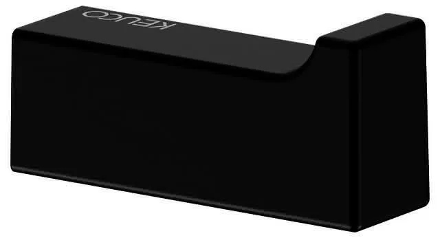 Keuco Handtuchhaken E11 11114, schwarz-matt, 47 mm